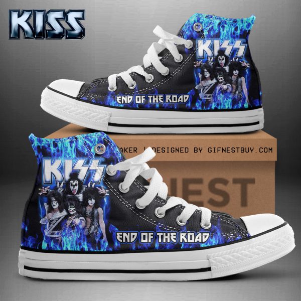 Kiss Band High Top Canvas Shoes - HOATT 3891