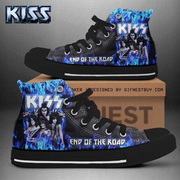 Kiss Band High Top Canvas Shoes - HOATT 3891