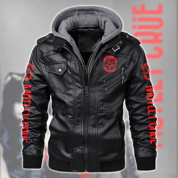 Mötley Crüe 2D Hooded Leather Coat - TANTN 3293