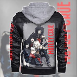 Mötley Crüe 2D Hooded Leather Coat - TANTN 3293