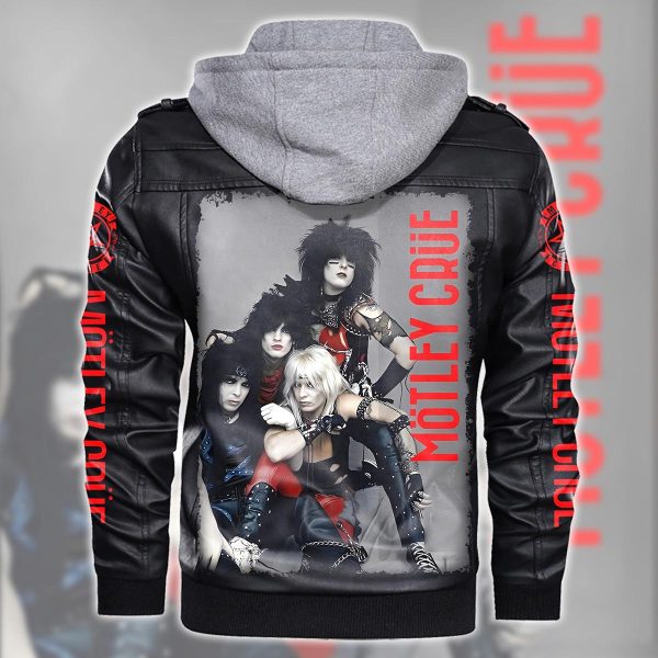 Mötley Crüe 2D Hooded Leather Coat - TANTN 3293