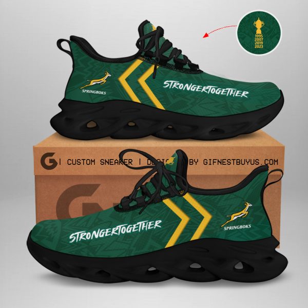 South Africa National Rugby Union Team Springboks Clunky Sneaker - TANTN 3145