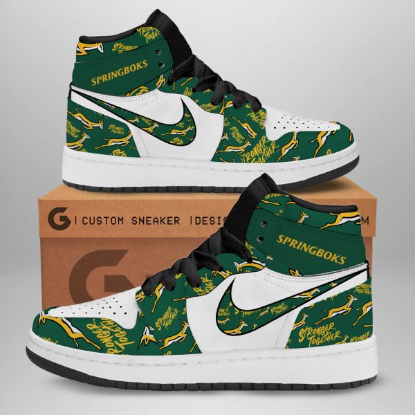South Africa National Rugby Union Team Springboks AJ 1 Sneaker - TANTN 3141