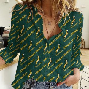 South Africa National Rugby Union Team Springboks 3D Linen Shirt - TANTN 3227