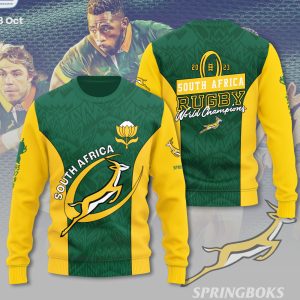 South Africa National Rugby Union Team Springboks 3D Apparel - TANTN 2963