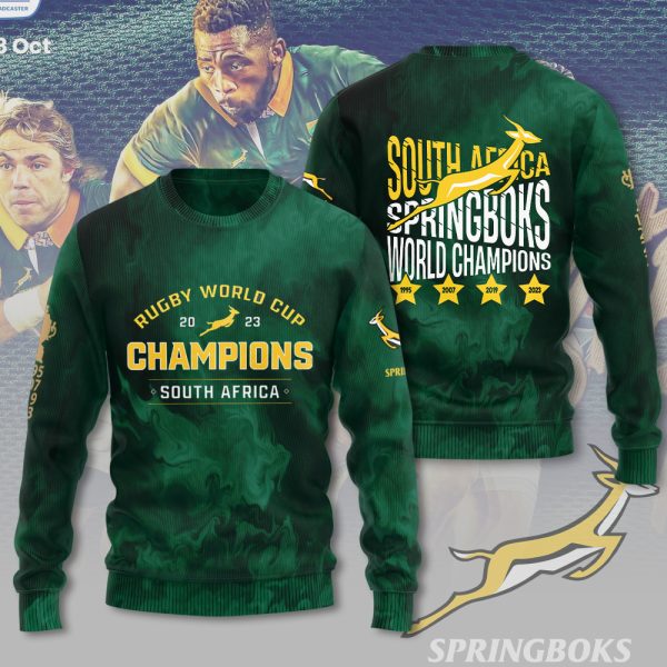 South Africa National Rugby Union Team Springboks 3D Apparel - TANTN 2966