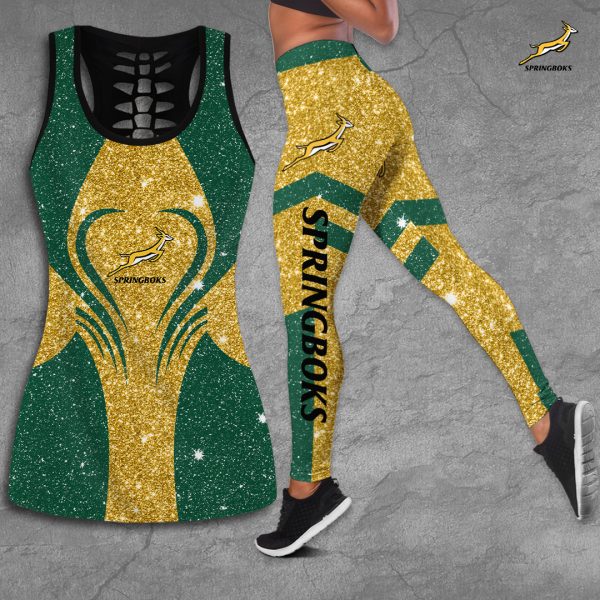 South Africa National Rugby Union Team Springboks Hollow Tank Top Leggings - TANTN 3213
