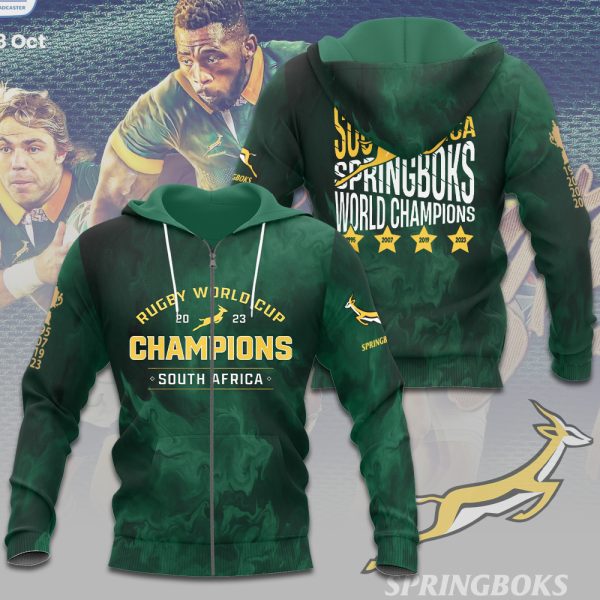 South Africa National Rugby Union Team Springboks 3D Apparel - TANTN 2966