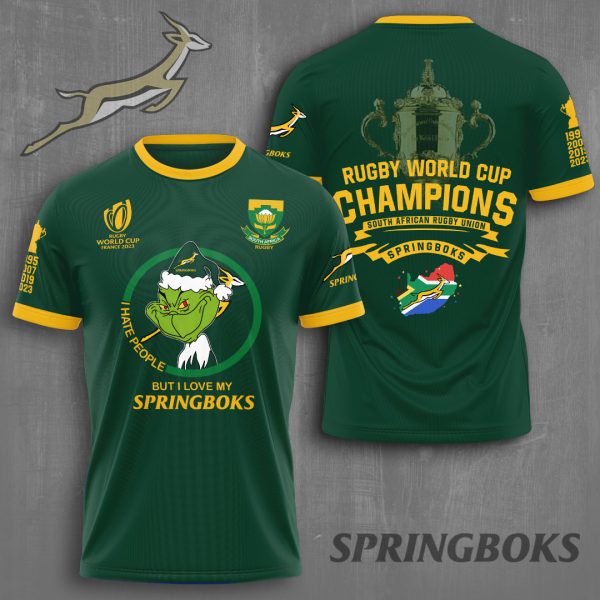 South Africa National Rugby Union Team Springboks 3D Apparel - VANDH 1606