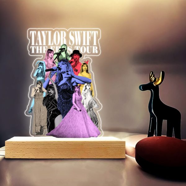 Taylor Swift Led Light with Wooden Base (7 Colors) - TANTN 3230