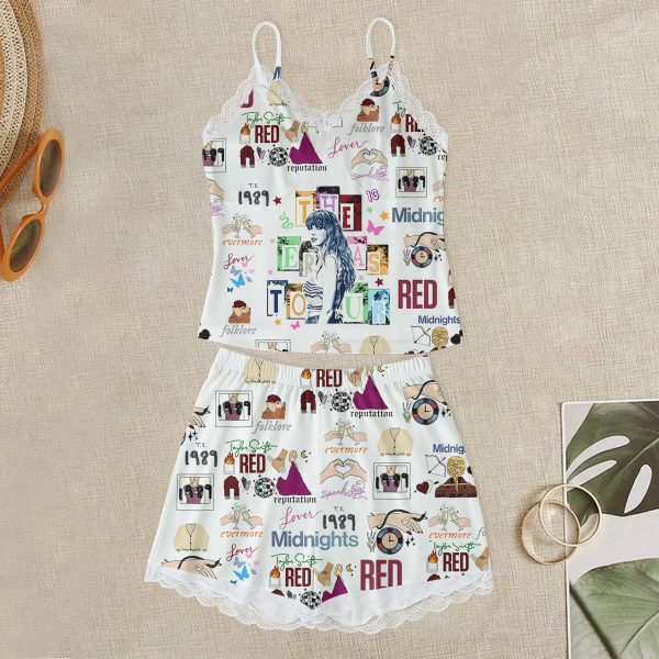 Taylor Swift 3D Cami Home Suit With Lace Edge - VANDH 1651