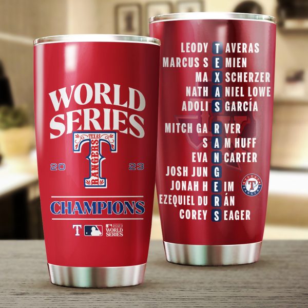 Texas Rangers Tumbler Cup - NGHIAVT 0919