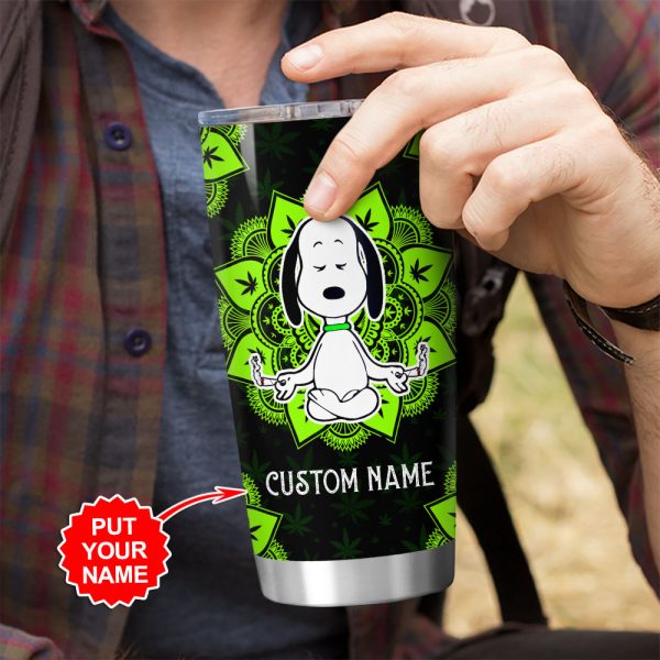 Personalized Weed x Snoopy Tumbler Cup - VANDH 1768
