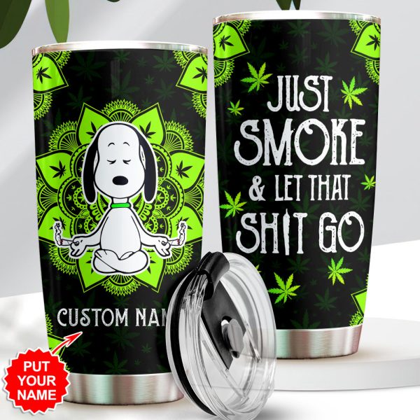 Personalized Weed x Snoopy Tumbler Cup - VANDH 1768
