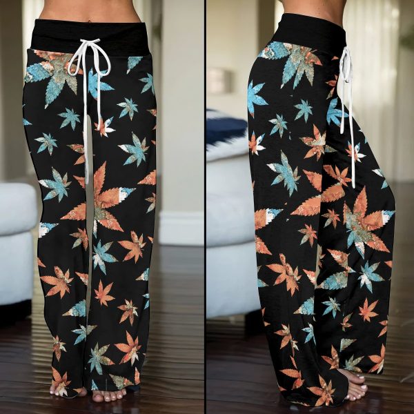 Weed High-Waisted Straight-Leg Trousers - VANDH 1632.1