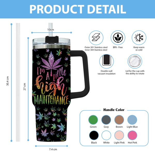 Personalized Weed 40oz Stanley Tumbler - VANDH 1805