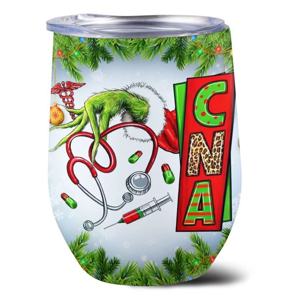 Personalized Grinch Wine Tumbler - VANDH 1841.1