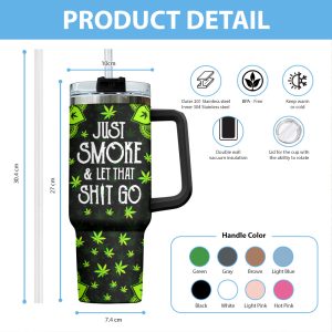 Personalized Weed 40oz Stanley Tumbler - VANDH 1886