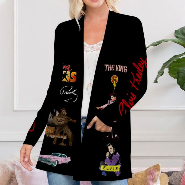 Elvis Presley Women’s Patch Pocket Cardigan – MAITM 5203