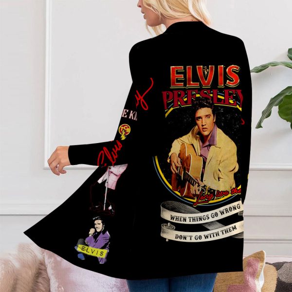 Elvis Presley Women’s Patch Pocket Cardigan – MAITM 5203