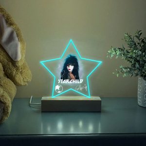 Kiss Band Led Light with Wooden Base (7 Colors) - MAITM 5091