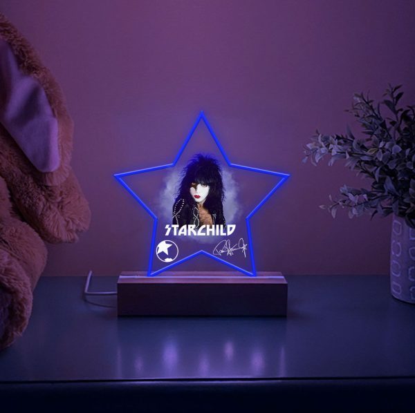 Kiss Band Led Light with Wooden Base (7 Colors) - MAITM 5091