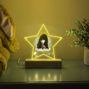 Kiss Band Led Light with Wooden Base (7 Colors) - MAITM 5091