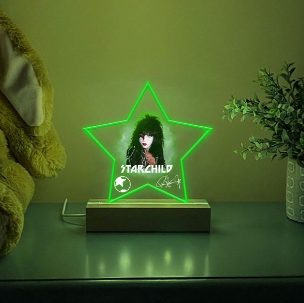 Kiss Band Led Light with Wooden Base (7 Colors) - MAITM 5091