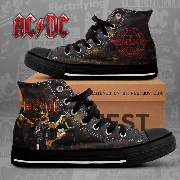 Rock Music High Top Canvas Shoes - NGHIAVT 1086