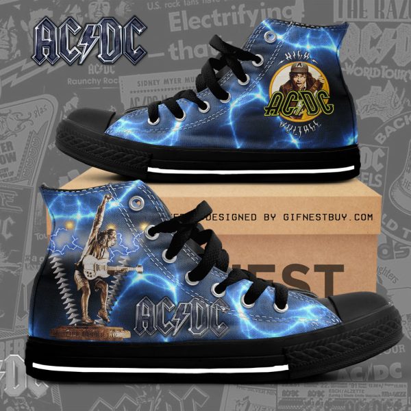 Rock Music High Top Canvas Shoes - NGHIAVT 1087