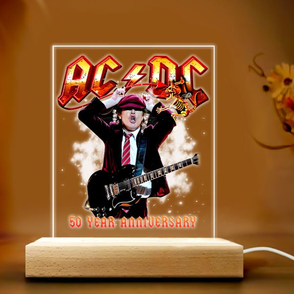 Rock Music Led Light with Wooden Base (7 Colors) - TANTN 3483