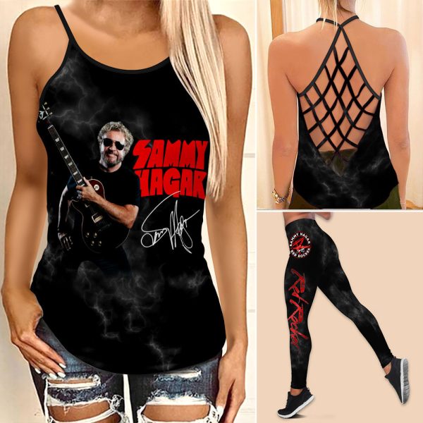 Sammy Hagar Criss-Cross Leggings - ANHNV 3483