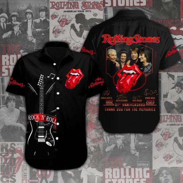 The Rolling Stones Short Sleeve Dress Shirt - ANHNV 3329