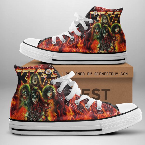Kiss Band High Top Canvas Shoes - ANHNV 3374