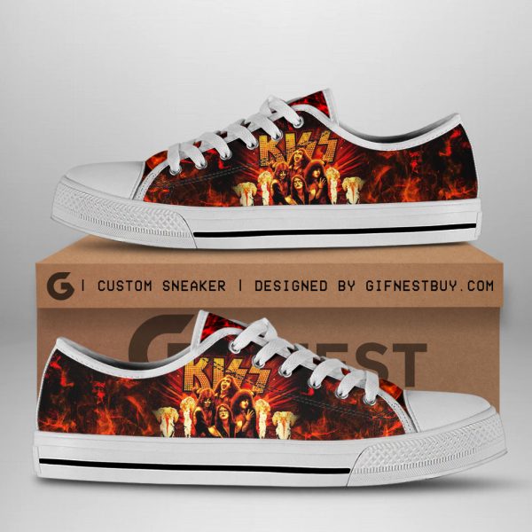Kiss Band Low Top Canvas Shoes - ANHNV 3376