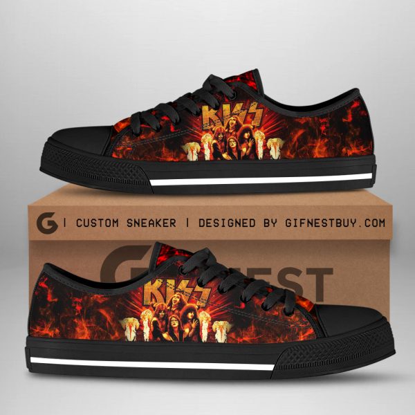 Kiss Band Low Top Canvas Shoes - ANHNV 3376