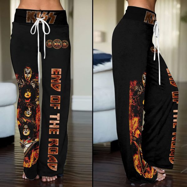 Kiss Band High-Waisted Straight-Leg Trousers - ANHNV 3382