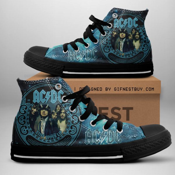 Rock Music High Top Canvas Shoes - ANHNV 3390