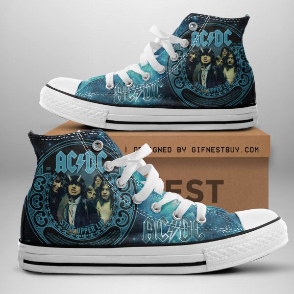 Rock Music High Top Canvas Shoes - ANHNV 3390
