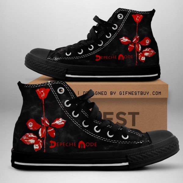Depeche Mode High Top Canvas Shoes - ANHNV 3455
