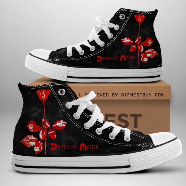 Depeche Mode High Top Canvas Shoes - ANHNV 3455