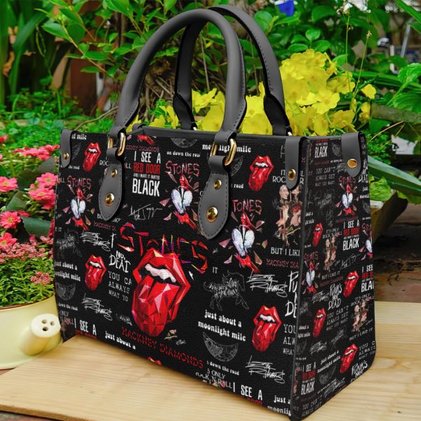 The Rolling Stones Leather HandBag - ANHNV 3487