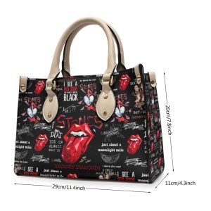 The Rolling Stones Leather HandBag - ANHNV 3487