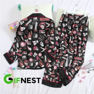 Alabama Crimson Tide Football Button Down Pajamas Set – TANTN 3627