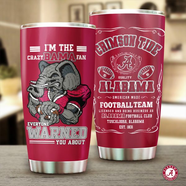 Alabama Crimson Tide Football Tumbler Cup - TANTN 3610
