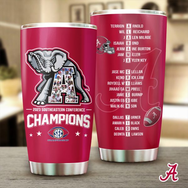 Alabama Crimson Tide Football Tumbler Cup - TANTN 3889