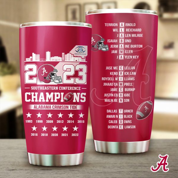 Alabama Crimson Tide Football Tumbler Cup - TANTN 3891