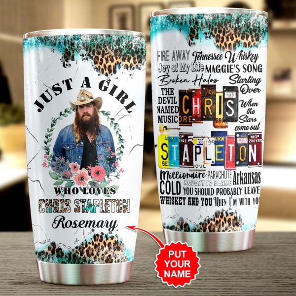 Personalized Chris Stapleton Tumbler Cup - VANDH 1895