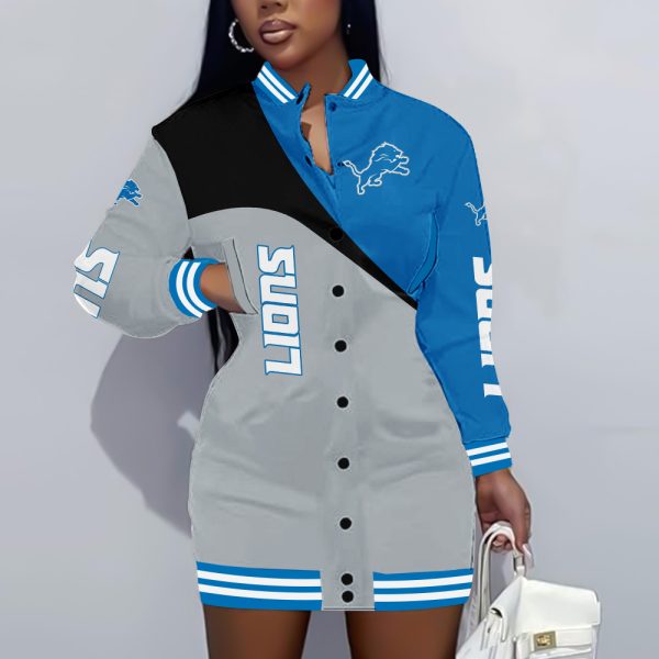 Detroit Lions 3D Women's Long Jersey - TANTN 3929