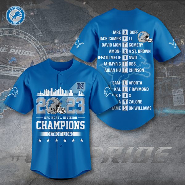 Detroit Lions Baseball Jersey - TANTN 3845